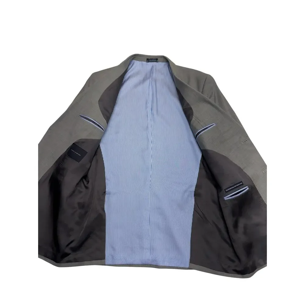 TOMMY HILFIGER Men’s 44L Gray Double Vent Sport Coat Blazer
